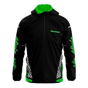 Jaqueta Corta Vento Brk Kawasaki Ninja Repelente à Água UV50+