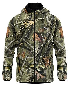 Jaqueta Corta Vento Impermeável Brk Camuflada Real Tree com UV50+