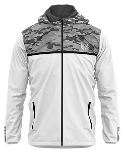 Jaqueta Corta Vento Brk Repelente à Água - Camuflado Branco