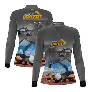 Camisa Máquina Pesada Feminina Brk Terraplanagem com Proteção UV50+