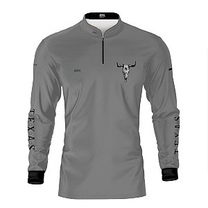Camisa Brk Clean Cinza Texas Longhorn com Proteção UV50+