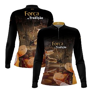 Camisa Agro Feminina Brk A Força da Tradição Produção de Queijo com Proteção UV50+
