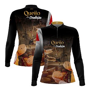 Camisa Agro Feminina Brk A Força da Tradição Produção de Queijo MG com Proteção UV50+