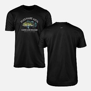 Camiseta de Pesca Brk Tucunaré Azul com Algodão Premium