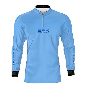 Camisa de Pesca Brk Pescador Patriota Azul Gradiente com Proteção UV50