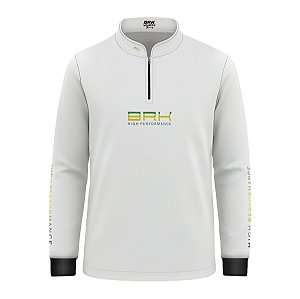 Camisa de Pesca Infantil Brk Pescador Patriota Branca Brasil com Proteção UV50