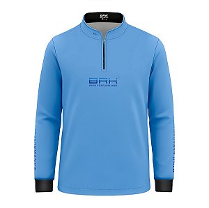 Camisa de Pesca Infantil Brk Pescador Patriota Gradiente Azul com Proteção UV50