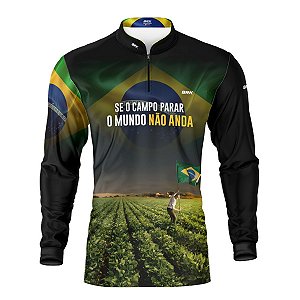 Camisa Brk O Campo não Para com Proteção UV50
