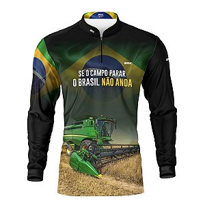 Camisa Brk O Campo não Para 3 com Proteção UV50