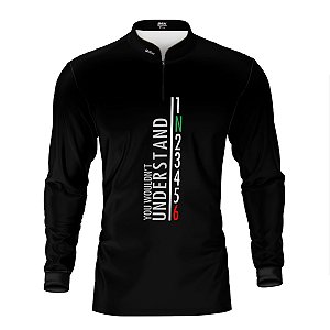 Camisa Manga Longa Brk Você Não Entenderia com Proteção UV50