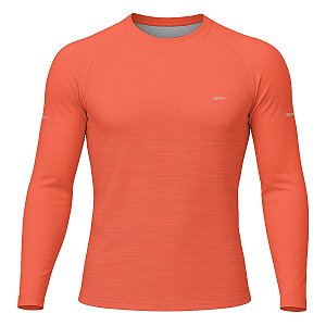 Camisa Segunda Pele Brk Clean Mescla Salmão com Proteção UV50