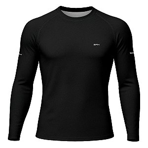 Camisa Segunda Pele Brk Clean Preta com Proteção UV50