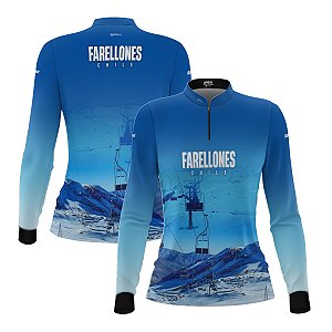 Camisa Feminina Brk Chile Farellones com Proteção UV50+