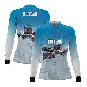 Camisa Feminina Brk Chile Valle Nevado 2 com Proteção UV50+