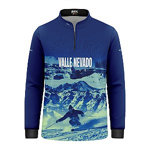 Camisa Infantil Brk Chile Valle Nevado com Proteção UV50+