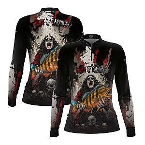 Camisa de Pesca Feminina Brk Ozzy Osbourne com Proteção UV50