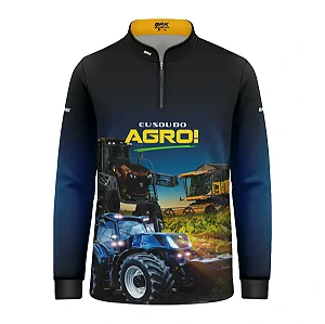 Camisa UV50 Agro Infantil Brk Eu sou do Agro Máquinas Agrícolas