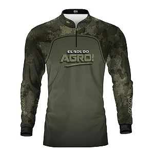 Camisa UV50 Agro Brk Eu Sou do Agro Básica Long Horn