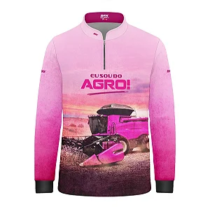 Camisa UV50 Agro Infantil Feminina Brk Eu Sou do Agro Agro Girl