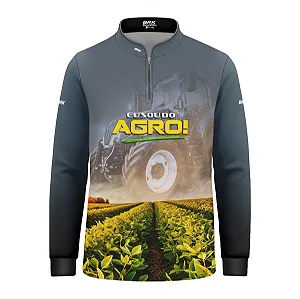 Camisa UV50 Agro Infantil Brk Eu sou do Agro Trator e Plantação