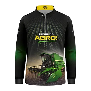 Camisa UV50 Agro Infantil Brk Eu sou do Agro Colheitadeira