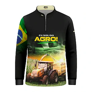 Camisa UV50 Agro Infantil Brk Eu sou do Agro Silagem