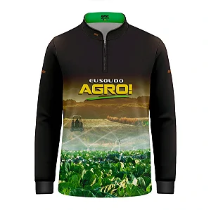 Camisa UV50 Agro Infantil Brk Eu Sou do Agro Irrigação e Aspersão