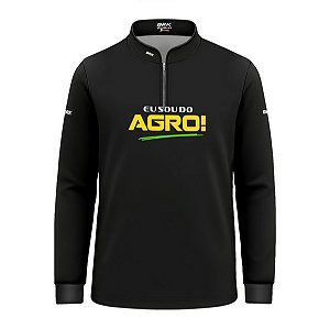 Camisa UV50 Agro Infantil Brk Eu Sou do Agro Verde Pecuária Brasil