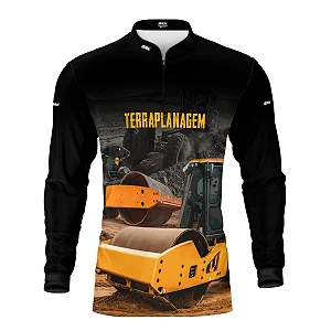 Camisa Agro Brk Terraplanagem Rolo Compactor com Proteção UV50