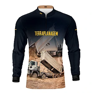 Camisa Agro Brk Terraplanagem Caminhão Basculante com Proteção UV50