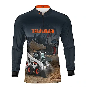 Camisa Agro Brk Terraplanagem BobCat com Proteção UV50