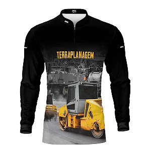 Camisa Agro Brk Terraplanagem Rolo Compactador 2 com Proteção UV50