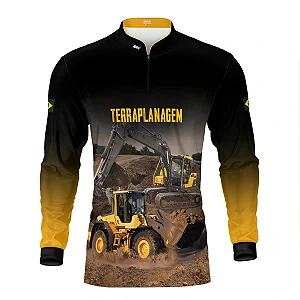 Camisa Agro Brk Pá Carregadeira com Proteção UV50