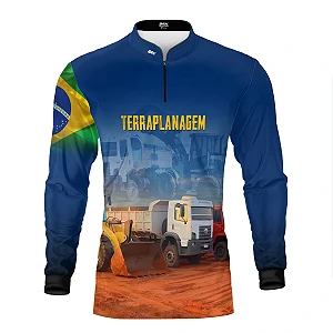 Camisa Agro Brk Caminhão Basculante com Proteção UV50