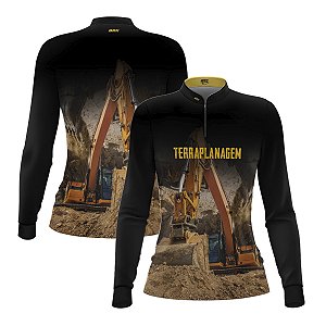 Camisa Agro Feminina Brk Escavadeira 2 com Proteção UV50