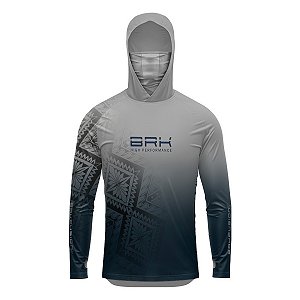 Camisa FusionX Maori Moisaco Branco BRK com Proteção Solar UV50+