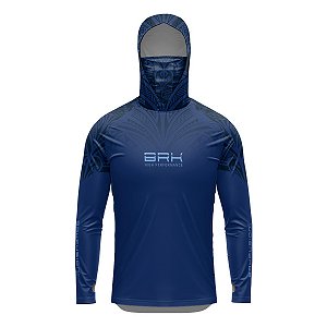 Camisa FusionX Maori Hunter Azul BRK com Proteção Solar UV50+