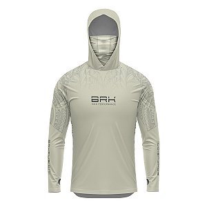 Camisa FusionX Maori Bege BRK com Proteção Solar UV50+