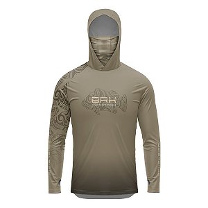 Camisa FusionX Maori Tucunaré Tribal BRK com Proteção Solar UV50+