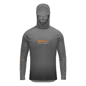 Camisa FusionX Maori Cinza Tucunaré Tribal BRK com Proteção Solar UV50+