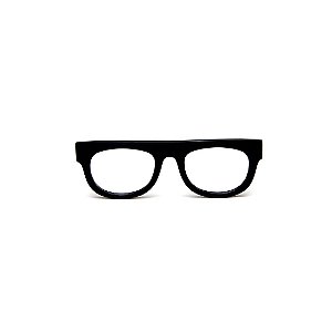 Armação para óculos de Grau Gustavo Eyewear G14 8. Cor: Preto. Haste animal print.