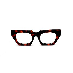 Óculos de Grau Gustavo Eyewear G137 3 em Animal Print.
