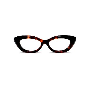 Óculos de Grau G103 1 em animal print. Clássico