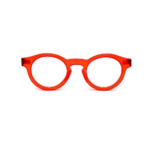 Óculos de Grau Gustavo Eyewear G29 4 na cor Laranja.