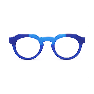 Óculos de Grau Gustavo Eyewear G66 4 na cor azul. Modelo unisex