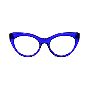Óculos de Grau Gustavo Eyewear G65 2 azul total.