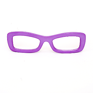 Óculos de Grau Gustavo Eyewear G34 3 lilás com hastes em Animal Print.