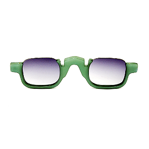 Óculos de Sol Gustavo Eyewear G164 2 Verde e lentes cinza degrade. Novidades