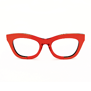 Óculos de Grau Gustavo Eyewear G69 18 Vermelho