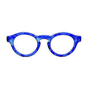 Óculos de Grau Gustavo Eyewear G29 5 Azul. Renascer